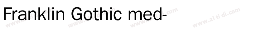 Franklin Gothic med字体转换 Franklin Gothic med字体转换